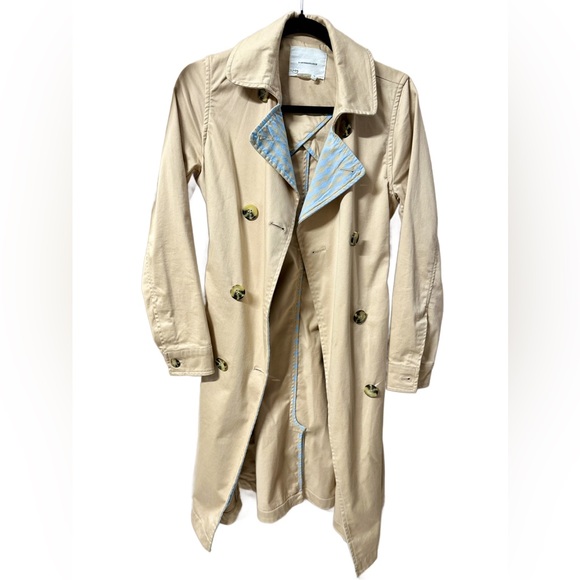 Anthropologie - Pale yellow trench coat - Picture 2 of 4